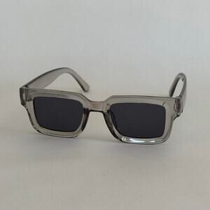 Grey oversized square sunglasses